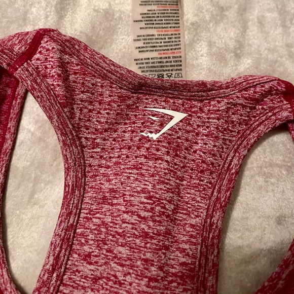 Gymshark Vital Seamless Vest- Beet Marl - Picture 4 of 5
